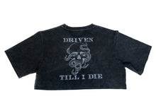 Load image into Gallery viewer, &quot;Driven Till I Die&quot; Crop Top (Limited Drop)